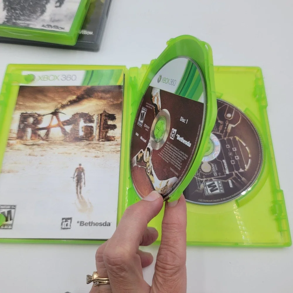Xbox 360 Game Lot Call of Duty 4 Modern Warfare MW3 Rage Bethesda Activision
